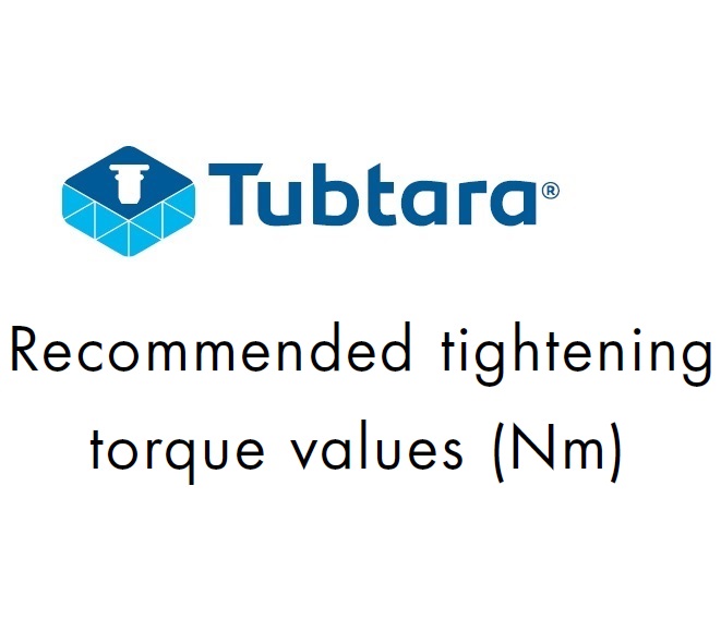 Recommended tightening torque values (Nm)